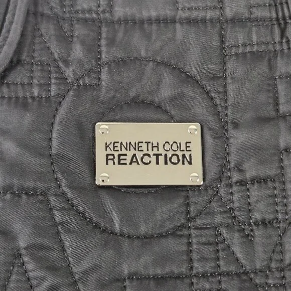 Kenneth Cole Reaction Black Quilted Nylon Tote Bag - Picture 2 of 11
